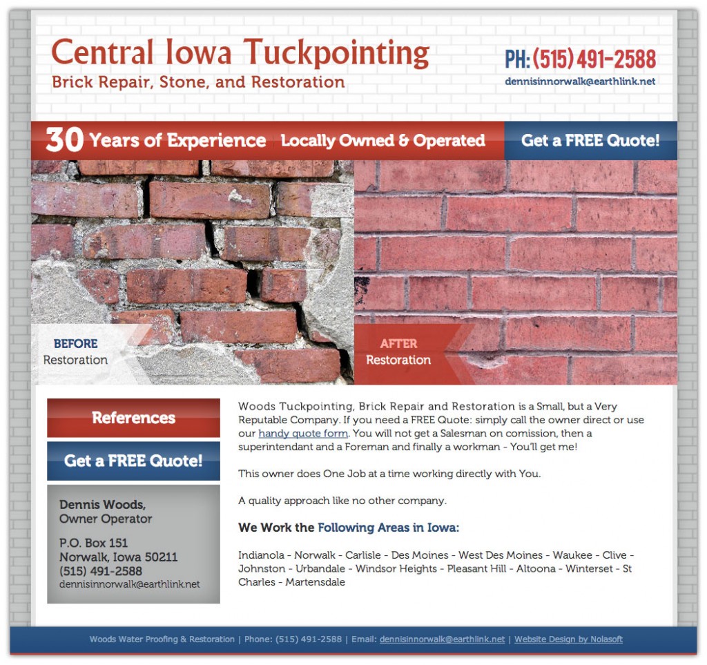Central Iowa Tuckpoint - Brick Repair, Stone and Restoration